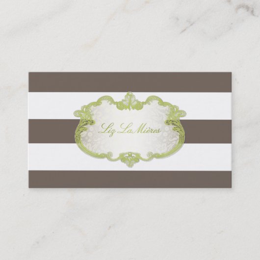 Carte De Visite PixDezines rayures réglables de classe+couleur (Devant)