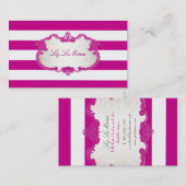 Carte De Visite PixDezines rayures réglables de classe+couleur (Devant / Derrière)