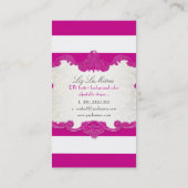 Carte De Visite PixDezines rayures réglables de classe+couleur (Dos)