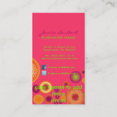 Carte De Visite PixDezines Retro audacieux ornements de noël (Dos)