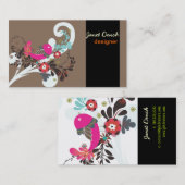 Carte De Visite PixDezines Retro Chicks (Devant / Derrière)