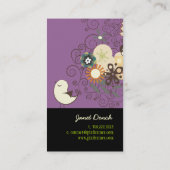 Carte De Visite PixDezines Retro Chicks+Spirales (Dos)