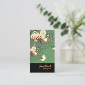 Carte De Visite PixDezines RETRO CHICKS+SPIRALS/DO-IT-YOURSELF cou (Debout devant)