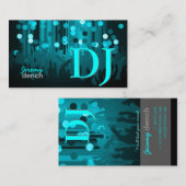 Carte De Visite PixDezines Retro DJ+dance hall (Devant / Derrière)