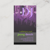 Carte De Visite PixDezines Retro DJ+dance hall (Dos)