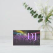 Carte De Visite PixDezines Retro DJ+dance hall (Debout devant)