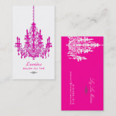 Carte De Visite PixDezines rose+blanc lustre/do-it-yourself arrièr (Devant / Derrière)