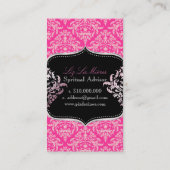 Carte De Visite PixDezines Rose Céline Damask / couleur DIY (Dos)