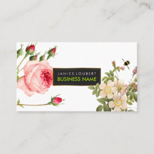Carte De Visite PixDezines Roses vintage/Illustration/Redoute