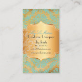 Carte De Visite PixDezines Rosette damas/faux parchemin (Dos)