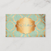 Carte De Visite PixDezines Rosette damas/faux parchemin (Devant)