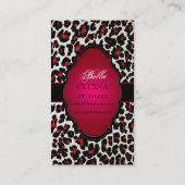 Carte De Visite PixDezines Sassy, papier de guépard/do-it-yourself (Dos)