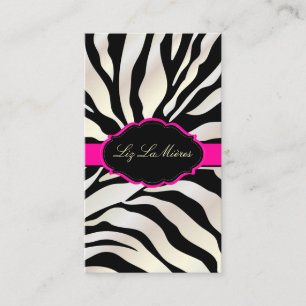 Carte De Visite PixDezines Sassy zebra pattern/DO-IT-YOURSELF colo