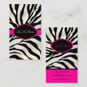 Carte De Visite PixDezines Sassy zebra pattern/DO-IT-YOURSELF colo (Devant / Derrière)