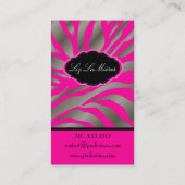 Carte De Visite PixDezines Sassy zebra pattern/do-it-yourself coul (Dos)