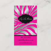 Carte De Visite PixDezines Sassy zebra pattern/do-it-yourself coul (Dos)
