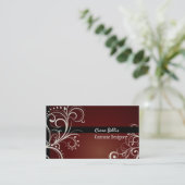 Carte De Visite PixDezines Stylish Pearl Swirls (Debout devant)