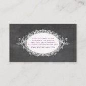 Carte De Visite PixDezines, tableau de bord+cadre rococo (Dos)