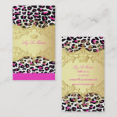 Carte De Visite PixDezines taches de guépard/do-it-yourself couleu (Devant / Derrière)