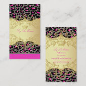 Carte De Visite PixDezines taches de guépard/do-it-yourself couleu (Devant / Derrière)