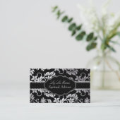 Carte De Visite PixDezines Tanza Damask/arrière - plan DO-IT-YOURS (Debout devant)