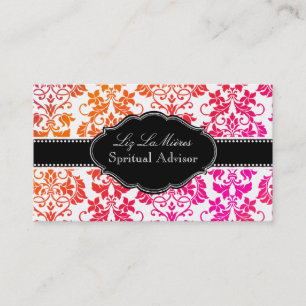 Carte De Visite PixDezines Tanza Damask/do-it-yourself arrière - p