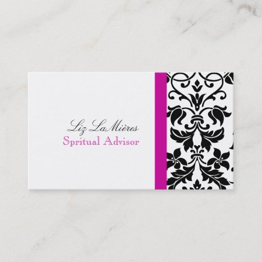 Carte De Visite PixDezines Tanza Damask/do-it-yourself couleurs !  (Devant)