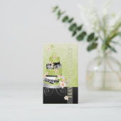 Carte De Visite PixDezines thé vert fondant cake/do-it-yourself co (Debout devant)