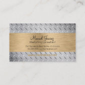 Carte De Visite PixDezines tôles d'acier découpé diamant/polices d (Dos)