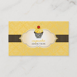 Carte De Visite PixDezines tourbillons de citron vert cupcake+pins