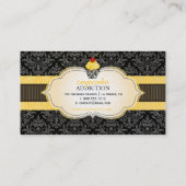 Carte De Visite PixDezines tourbillons de citron vert cupcake+pins (Dos)