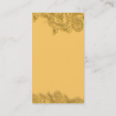 Carte De Visite PixDezines Tourbillons ornementaux, faux or (Dos)