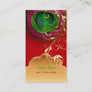 Carte De Visite PixDezines Tourbillons Peacock Oeil+Filigree