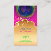 Carte De Visite PixDezines Tourbillons Peacock Oeil+Filigree (Dos)