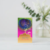 Carte De Visite PixDezines Tourbillons Peacock Oeil+Filigree (Debout devant)