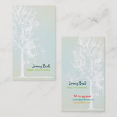 Carte De Visite PixDezines Trimmers de chêne blanc de l'arbre de c (Devant / Derrière)