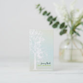 Carte De Visite PixDezines Trimmers de chêne blanc de l'arbre de c (Debout devant)