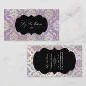 Carte De Visite PixDezines Vendome Damask (Devant / Derrière)
