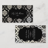 Carte De Visite PixDezines Vendome Damask (Devant / Derrière)