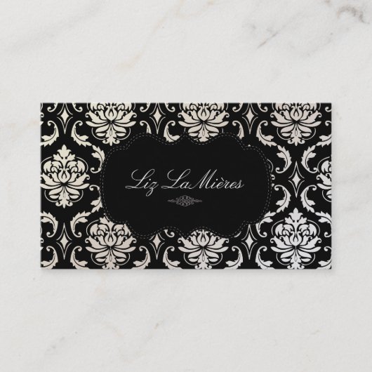 Carte De Visite PixDezines Vendome Damask (Devant)