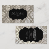 Carte De Visite PixDezines Vendome Damask (Devant / Derrière)