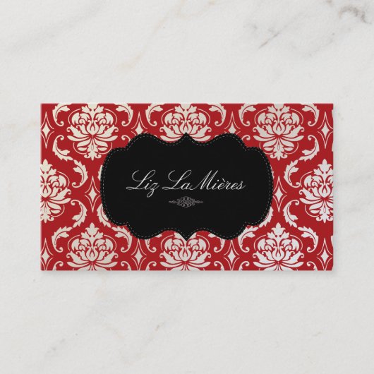 Carte De Visite PixDezines Vendome Damask (Devant)