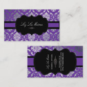 Carte De Visite PixDezines Vendome Damask/arrière - plan do-it-you (Devant / Derrière)