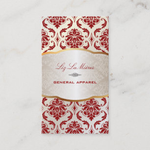 Carte De Visite PixDezines vendome damask/rouge