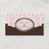 Carte De Visite PixDezines versailles damask/rose+chocolat (Dos)