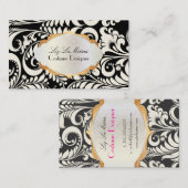 Carte De Visite PixDezines vintage bélilissimo damask (Devant / Derrière)
