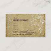 Carte De Visite PixDezines Vintage Grunge Damask / prum (Dos)