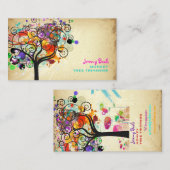 Carte De Visite PixDezines VINTAGE GRUNGE TREE TRIMERS (Devant / Derrière)