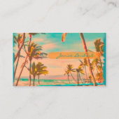 Carte De Visite PixDezines Vintage Hawaiian Beach Scène (Dos)