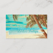 Carte De Visite PixDezines Vintage Hawaiian Beach Scène (Dos)